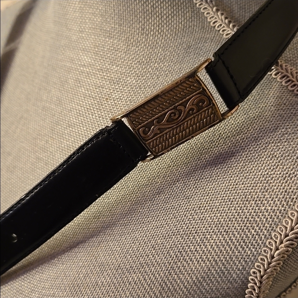 Fossil Leather Belt Vintage 1997 - Picture 3 of 16